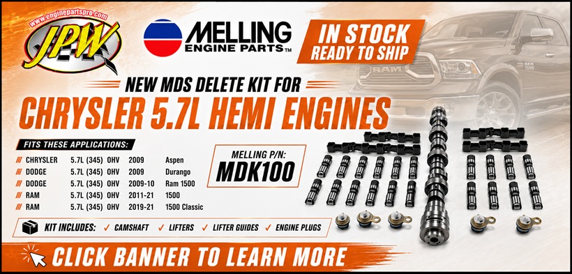 New MDS delete kit for Chrysler 5.7L HEMI engines - Melling MDK100, in stock ready to ship